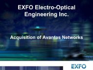 EXFO Electro-Optical Engineering Inc.