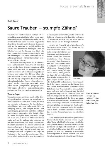 Saure Trauben â€“ stumpfe ZÃ¤hne? [PDF] Ruth Poser - Junge Kirche