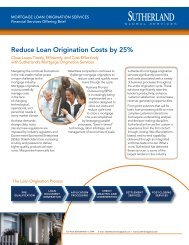 Reduce Loan Origination Costs by 25% - Sutherland Global Services