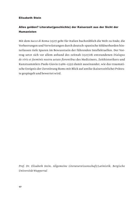 Fahrplan - Klassische Philologie / Latein - Bergische Universität ...