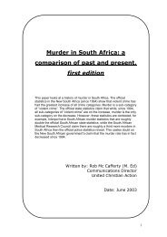 Murder in South Africa: a comparison of past and present, first edition