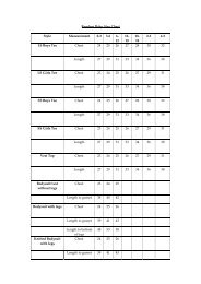 Baby Banz Size Chart