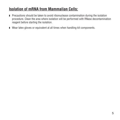 manual Magnetic mRNA Isolation Kit S1550S