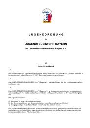 jugendordnung jugendfeuerwehr bayern - Kreisfeuerwehrverband ...