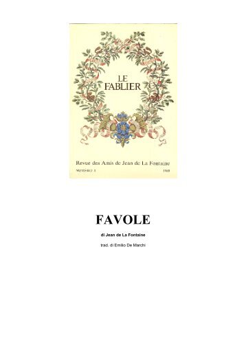 FAVOLE - Letture per i giovani