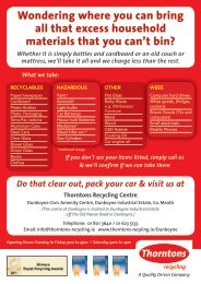 Dunboyne CA Leaflet 2012 - Thorntons Recycling