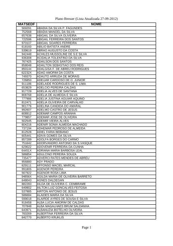 Plano Bresser (Lista Atualizada 27-09-2012) Page 1 ... - Sinpro-DF