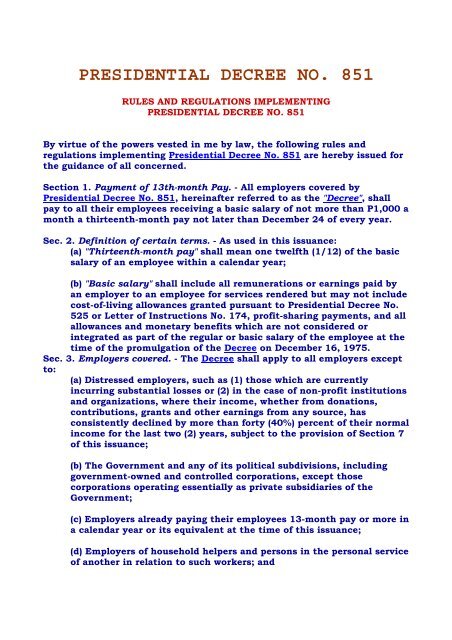 Presidential Decree Example presidential decree no. 851 - Aboutphilippines