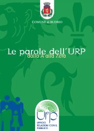 Le parole dell'URP - Comune di Budrio