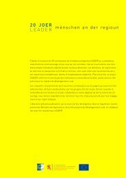 20 joer leader mënschen an der regioun - LEADER Luxemburg