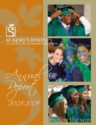 2009 Annual Report - St. Mary's Ryken High School