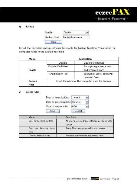 eezeeFAX User Manual as PDF-File