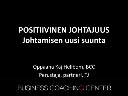 Positiivinen johtaminen