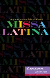 Roberto Sierra's Missa Latina - Conspirare