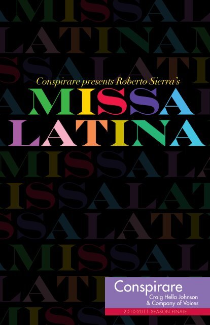 Roberto Sierra's Missa Latina - Conspirare