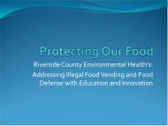 NEHA Powerpoint Presentation - Riverside County Department of . 