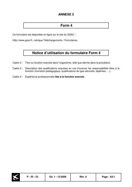 approbation par la dgac de l'Ã©lÃ©ment pratique d'une formation de ...