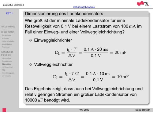 WS 2012 - Institut für Elektronik