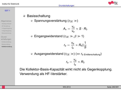 WS 2012 - Institut für Elektronik