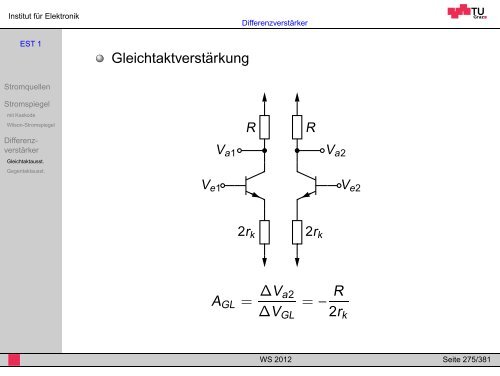 WS 2012 - Institut für Elektronik