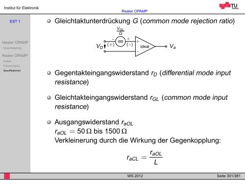 WS 2012 - Institut für Elektronik