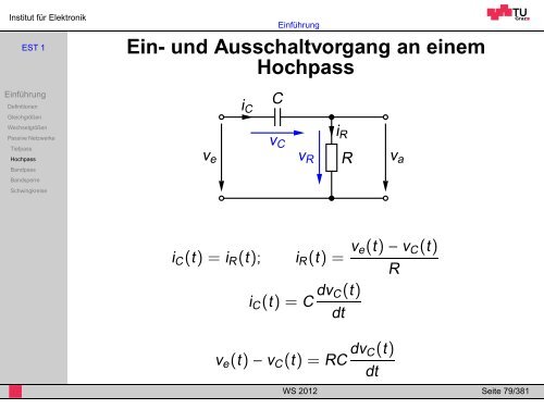 WS 2012 - Institut für Elektronik