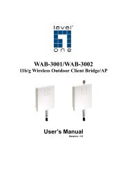 WAB-3001/WAB-3002 11b/g Wireless Outdoor Client ... - LevelOne