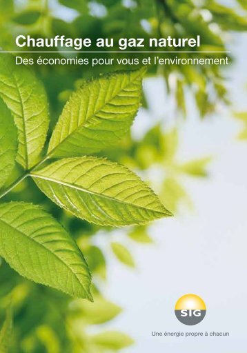 Brochure Chauffage au gaz naturel - SIG