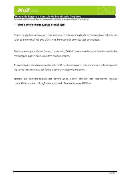 Manual de Registo e Controlo de Imobilizado CorpÃ³reo - ANA ...