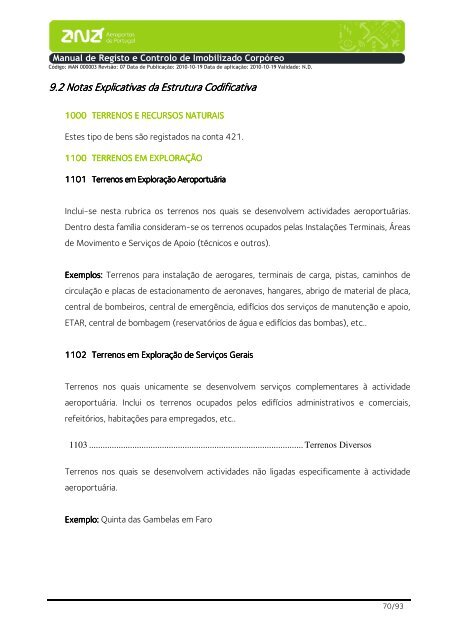 Manual de Registo e Controlo de Imobilizado CorpÃ³reo - ANA ...