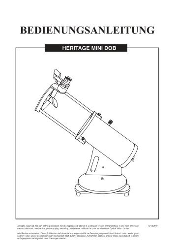 BEDIENUNGSANLEITUNG - APM Telescopes