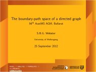 The boundary-path space of a directed graph - 56th ... - CARMA