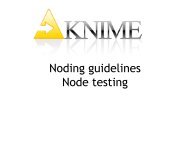 KNIME Testing framework