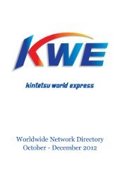 Contact Directory - Kintetsu World Express