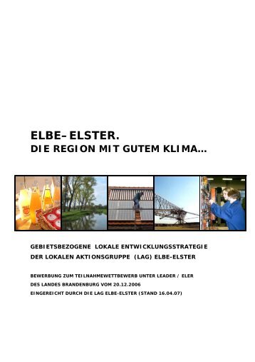 Elster. Die Region mit gutem Klima - LAG Elbe-Elster