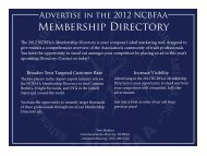 2012 Membership Directory Information Packet - ncbfaa