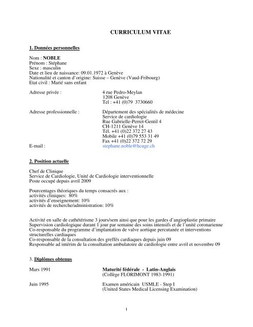 CURRICULUM VITAE