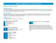 Catalyst Carrier Typical Properties - Saint-Gobain NorPro