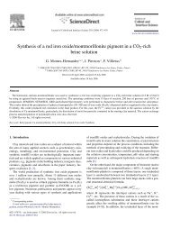 Synthesis of a red iron oxide/montmorillonite pigment in a CO2-rich ...