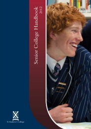 Senior College Handbook - St Andrew's College