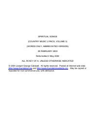 Country Music Lyrics Volume 1 Foundation Foundationwebsite Org