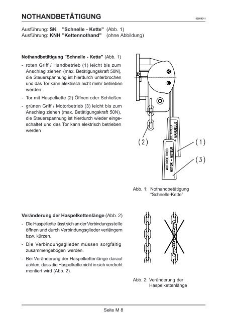 Mechanische Betriebsanleitung - B+N TorTechnik