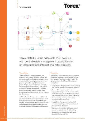 Torex Retail-J is the adaptable POS solution with ... - MICROS-Retail
