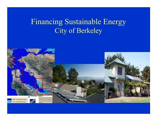 Financing Sustainable Energy Financing Sustainable Energy