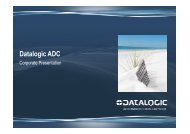 Datalogic ADC Corporate Presentation - Torex