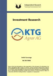 Company Presentation Ktg Agrar Ag