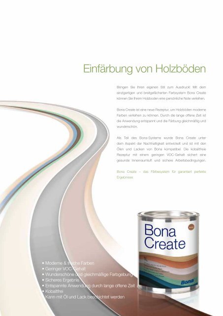 Bona Create â Farbvielfalt fÃ¼r HolzbÃ¶den