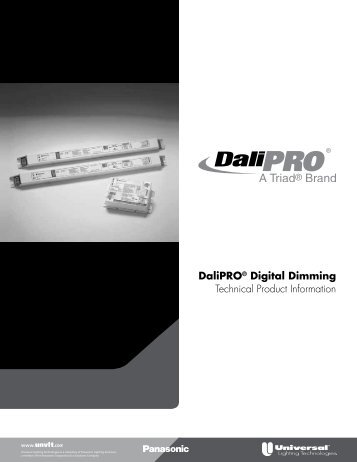 DaliPRO Technical Brochure - Universal Lighting Technologies