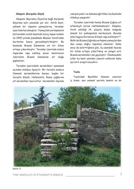 08. Türk Arkeoloji ve Etnografya Dergisi - Kültür ve Turizm Bakanlığı