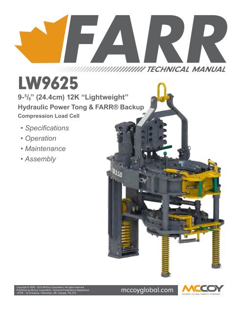 LW9625 with Farr Backup and Compression Load Cell - McCoy